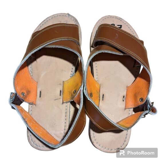 Brown Mexican Sandals Size 8.5 - Picture 1 of 7